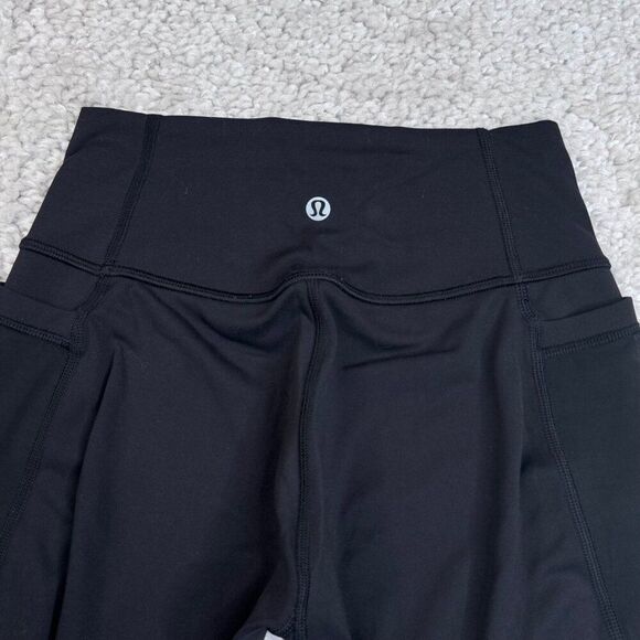 Lululemon Forget The Sweat Crop Black Mesh - Picture 7 of 10